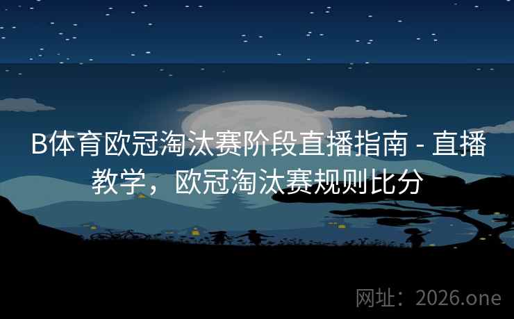 B体育欧冠淘汰赛阶段直播指南 - 直播教学，欧冠淘汰赛规则比分