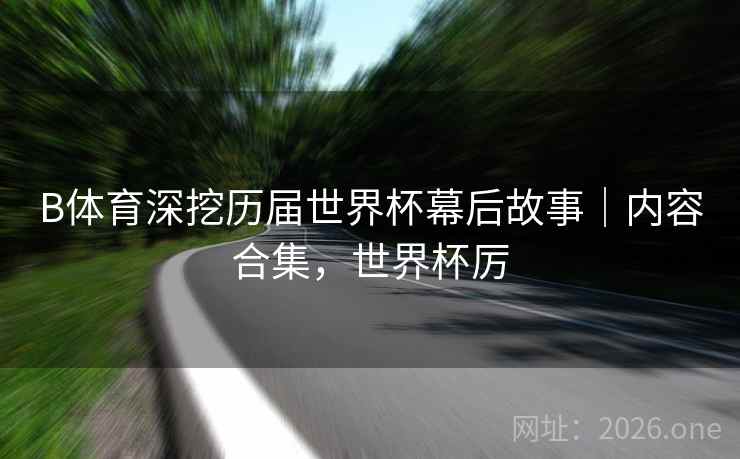 B体育深挖历届世界杯幕后故事｜内容合集，世界杯厉